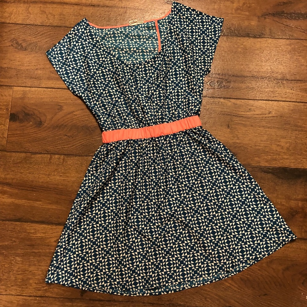 Roxy Geometric Open Back Dress